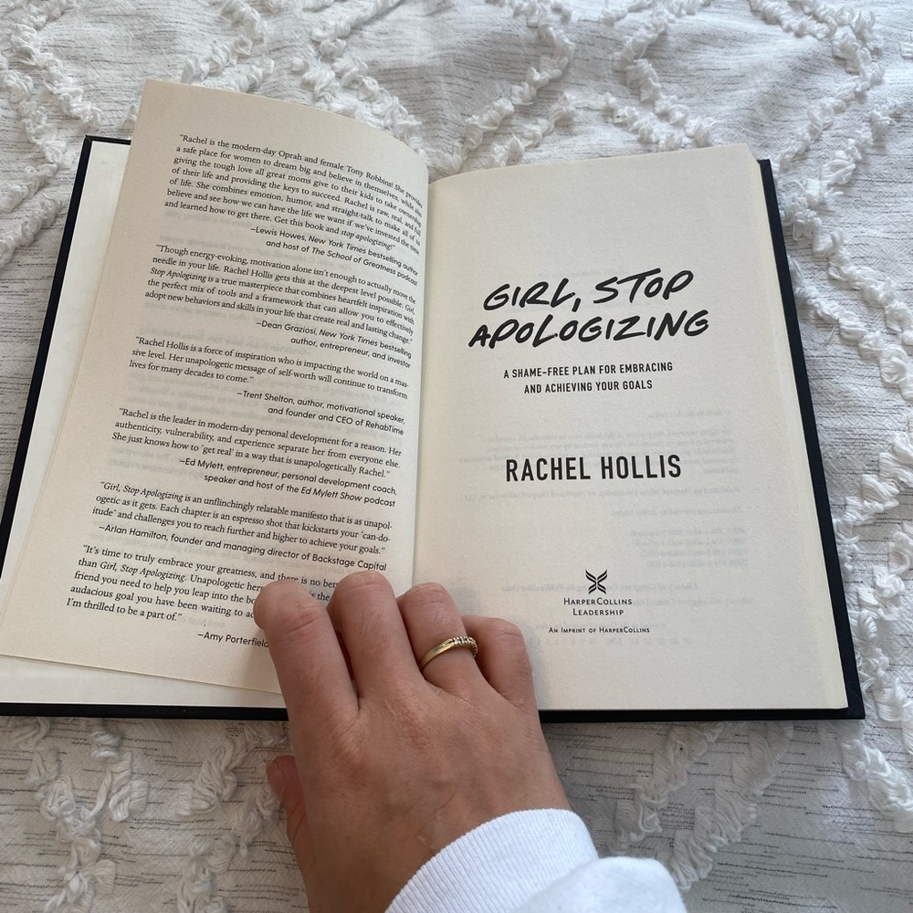 BOOK: GIRL STOP APOLOGIZING BY RACHEL HOLLIS